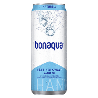 Bonaqua Naturell Lätt Kolsyrat Vatten 33 CL – Frisk Törstsläckare