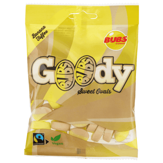 Bubs Goody Sweet Ovals Banana/Toffee 12 X 90 G