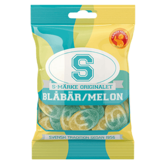 S-Märke Blåbär/Melon 18 X 80 G