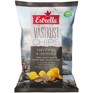 Estrella Västkustchips Tryffel 10 X 160 G
