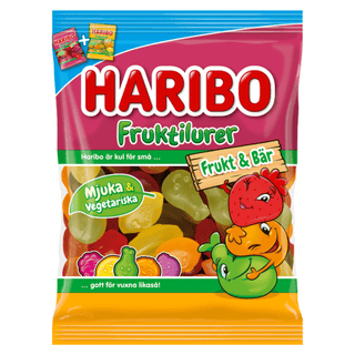 Haribo Fruktilurer Frukt & Bär 24 X 80 G