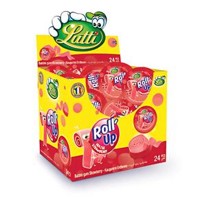 Lutti Roll Up Strawberry 24 X 29 G