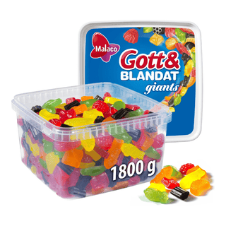 Malaco Gott Blandat Giants 1,8 KG