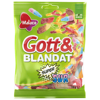 Malaco Gott & Blandat Supersur 30 X 130 G