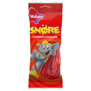 Malaco Snöre Jordgubb 24 X 94 G