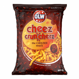 OLW Cheez Cruncherz Flamint Hot 28 X 160 G