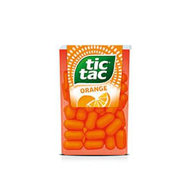Tic Tac Orange 18g – Uppfriskande Smakexplosion, Perfekt Mellanmål