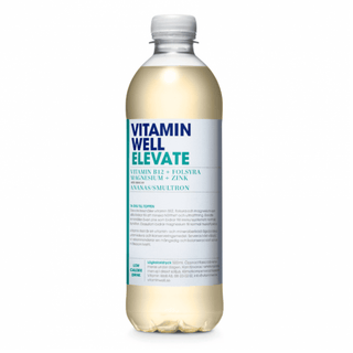 Vitamin Well Elevate Ananas/Smultron 12 X 50 CL