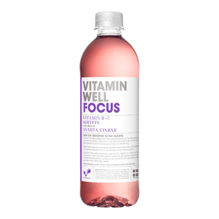 Vitamin Well Focus Svarta Vinbär 12 X 50 CL