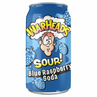 Warheads Sour Soda Blue Raspberry 12 X 355 ML