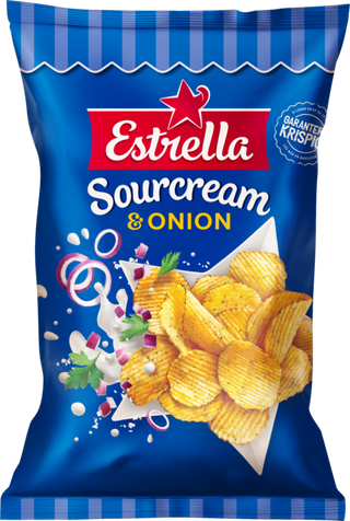 Estrella Sourcream & Onion 24 X 160 G