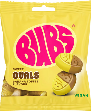 BUBS Banana Toffee OVALS 12 X 155 G