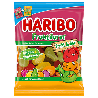 Haribo Fruktilurer Frukt & Bär 24 X 80 G