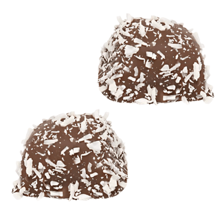 Mormor Lisas Cocos, chokladkupoler med kokosflarn längs kanten, 1,6 kg.