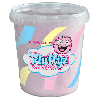 Fluffyz Sockervadd Jordgubb 6 X 50 G