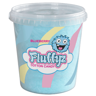 Fluffyz Sockervadd Blåbär 6 X 50 G