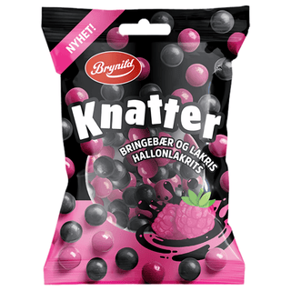 Brynild Knatter Hallon Lakrits 15 X 80 G