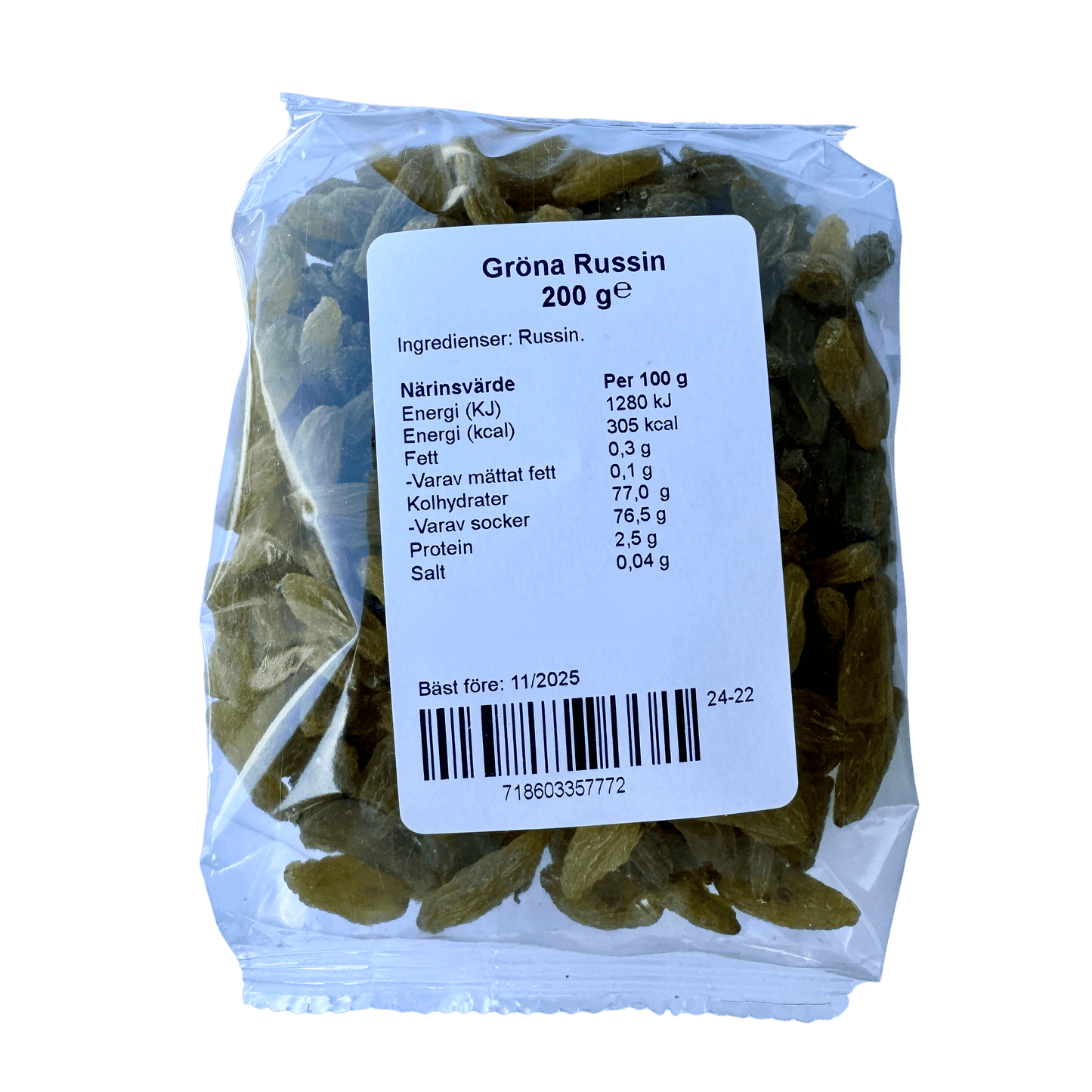 Gröna Russin 200 g