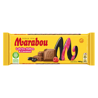 Marabou Lakrits, Hallon & Caramel 15 X 160 G