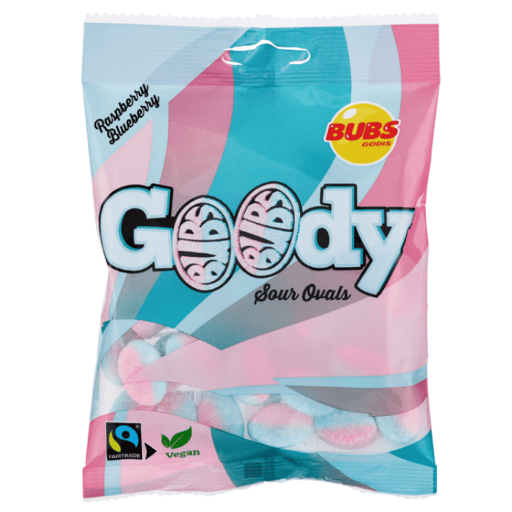 Bubs Goody Raspberry/Blueberry 12 X 90g