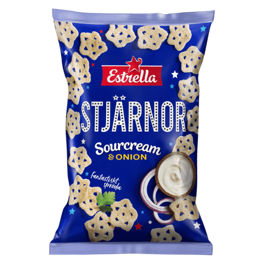 Estrella Stjärnor Sourcream & Onion 80 G