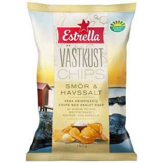 Estrella Västkust Smör & Havssalt 10 X 180 G