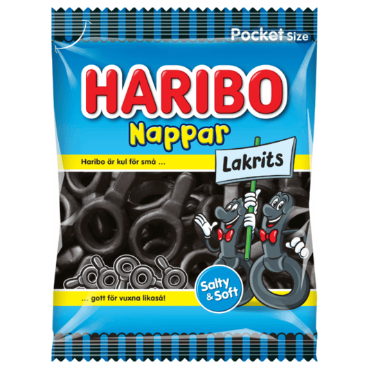 Haribo Lakritsnappar 20 X 80 G