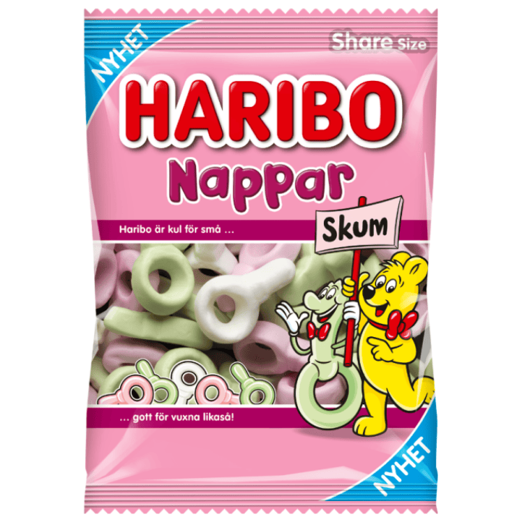 Haribo Nappar Skum 12 X 120 G