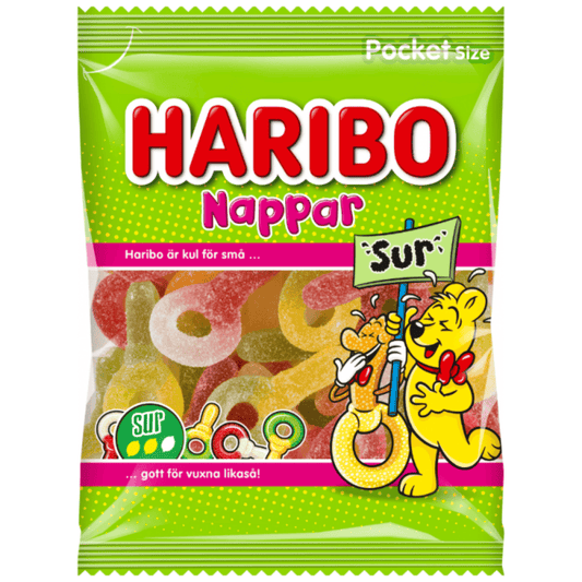 Haribo Sura Nappar 24 X 80 G