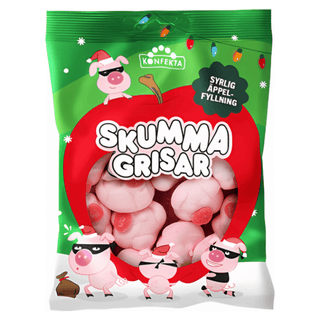 Konfekta Skumma Grisar Äpple 20 X 120 G