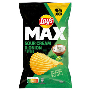 Lays MAX Sour Cream & Onion 22 X 185 G