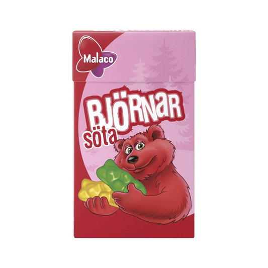 Malaco Söta Björnar Tablettask 32g – Fruktiga & Lekfulla Smakfulla Godisar