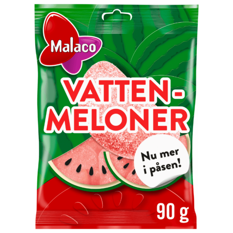 Malaco Vattenmeloner 28 X 90 G