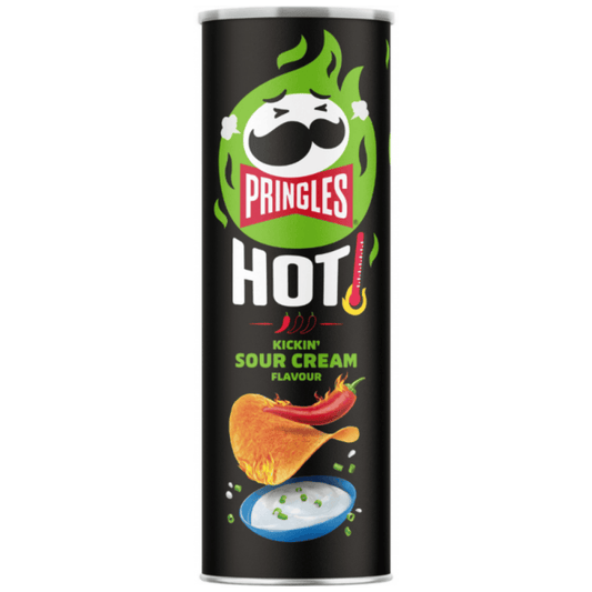 Pringles Hot Kickin Sour Cream 19 X 160 G