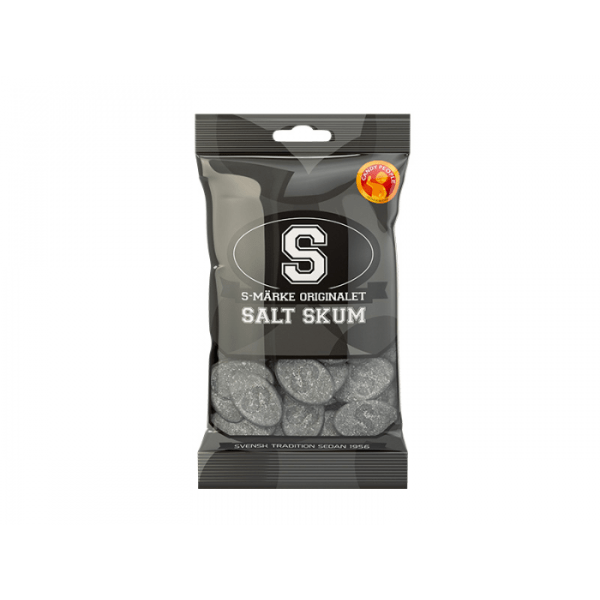 S-Märke Salt Skum 70 G – Salt Godis