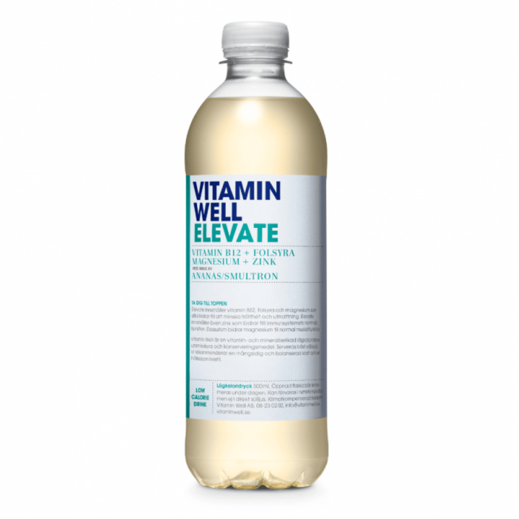 Vitamin Well Elevate Ananas/Smultron 12 X 50 CL