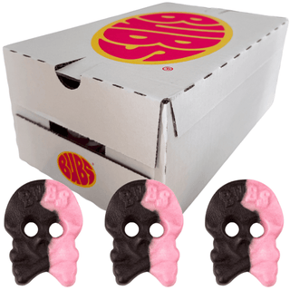 Bubs Raspberry Salty Licorice SKALLE