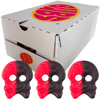 Bubs Raspberry Salty Licorice SKALLE