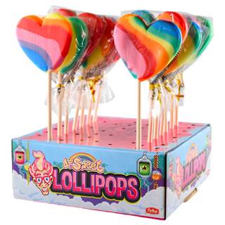 Felko Spiral Heart Pop Rainbow 24 X 45 G