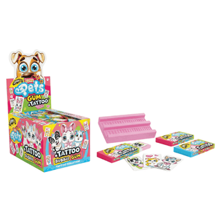 Johny Bee Cute Pets Bubble Gum Tattoo